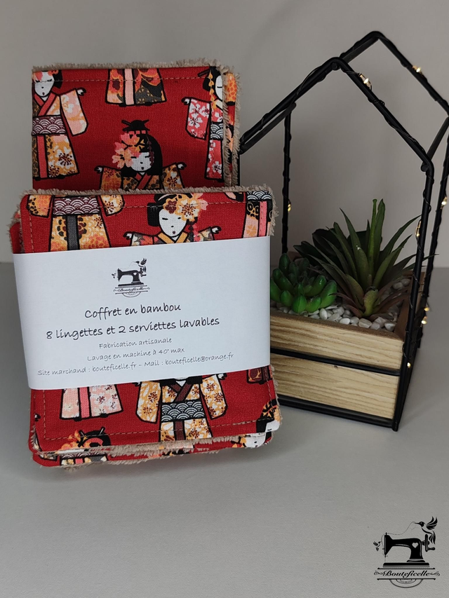 Coffret en bambou "GEISHA" Bordeaux