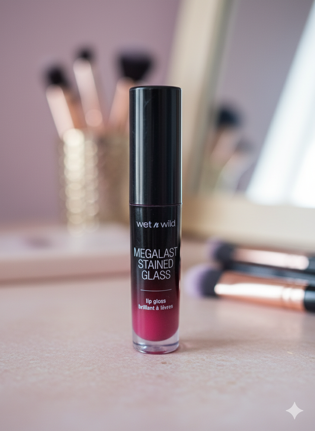 Gloss à lèvres fushia (Wet n Wild)