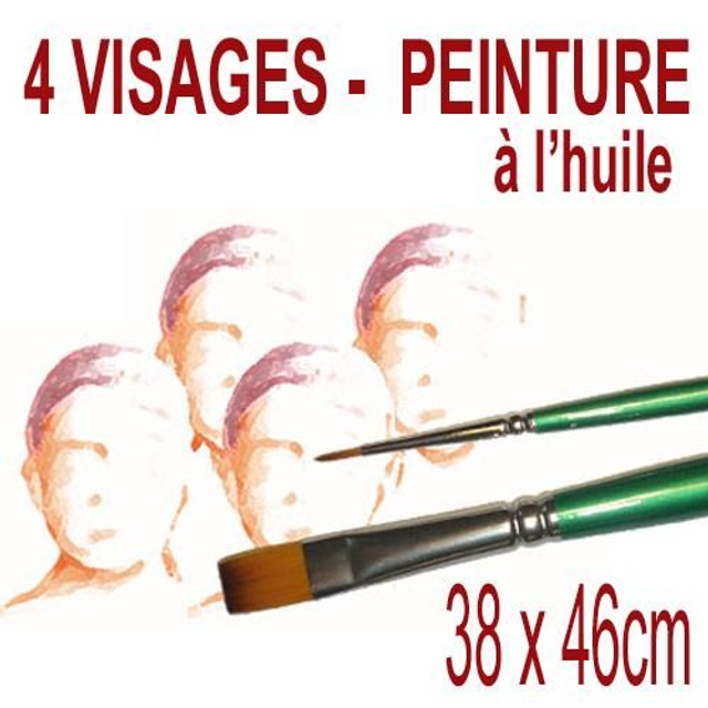 4 visages - 38x46cm - 700€
