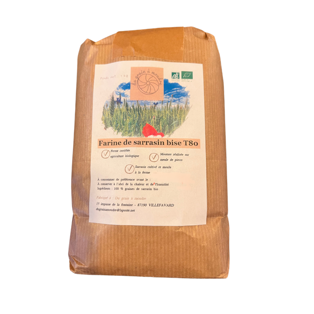 Farine de sarrasin bise T80