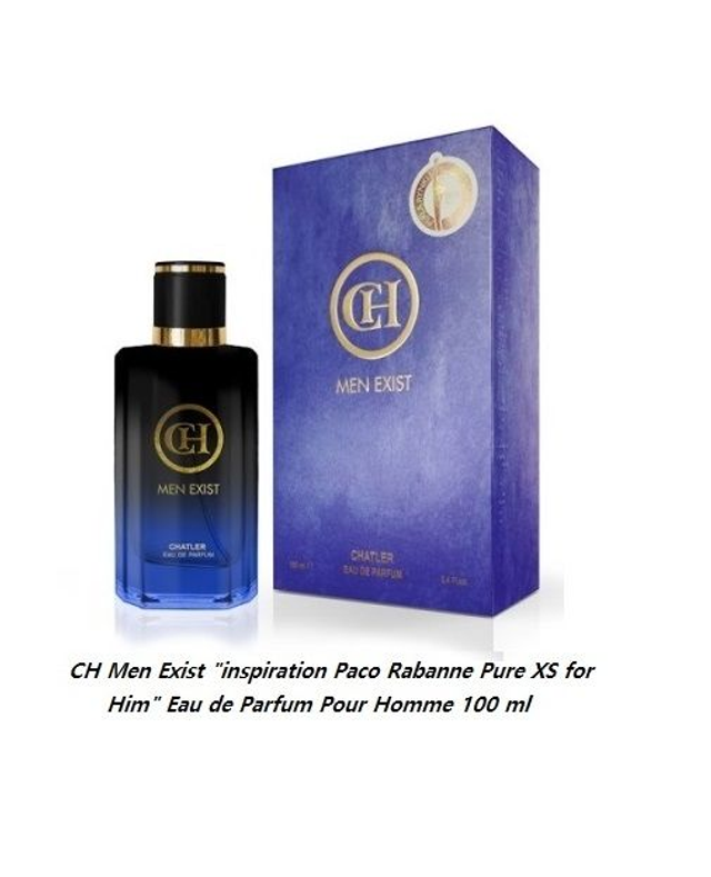 CH Men Exist " inspiration Paco Rabanne Pure XS for Him " Eau de Parfum Pour Homme 100 ml