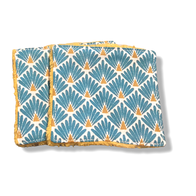 Coton à démaquiller lavable - Japon - Paon Bleu