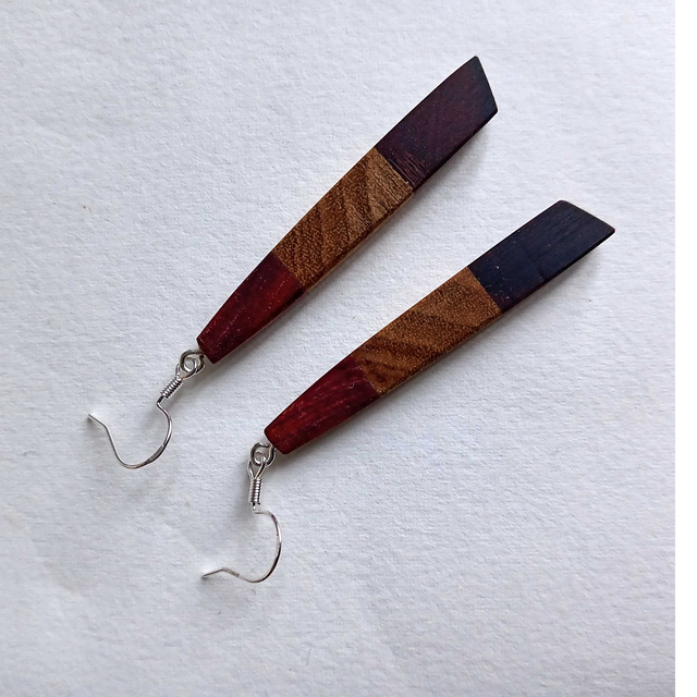 Boucles d&#039;oreilles tricolores