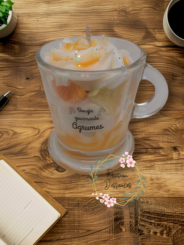 Bougie gourmande tasse expresso