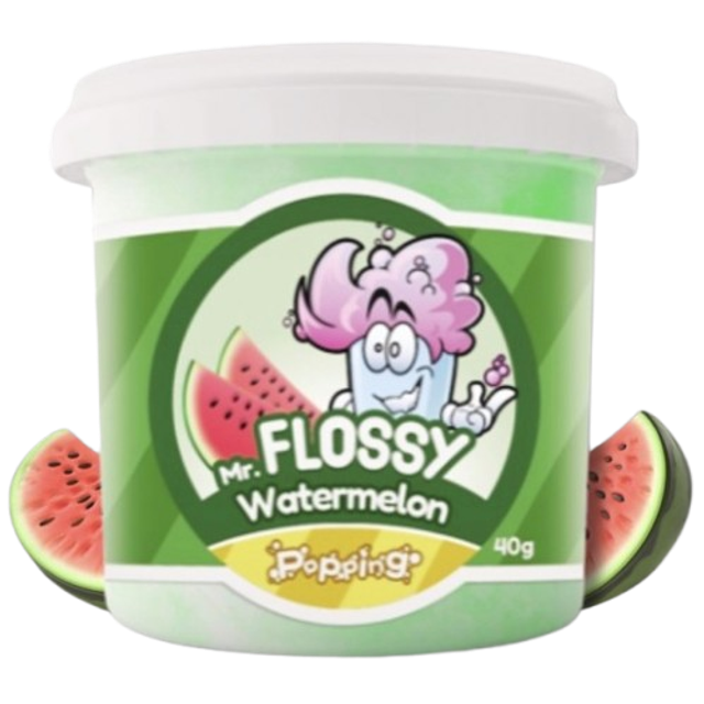 Mr Flossy Barbe à papa Pétillante Pastèque 40 Gr