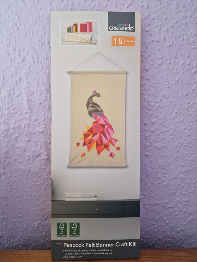 Peacock Felt Banner Kit