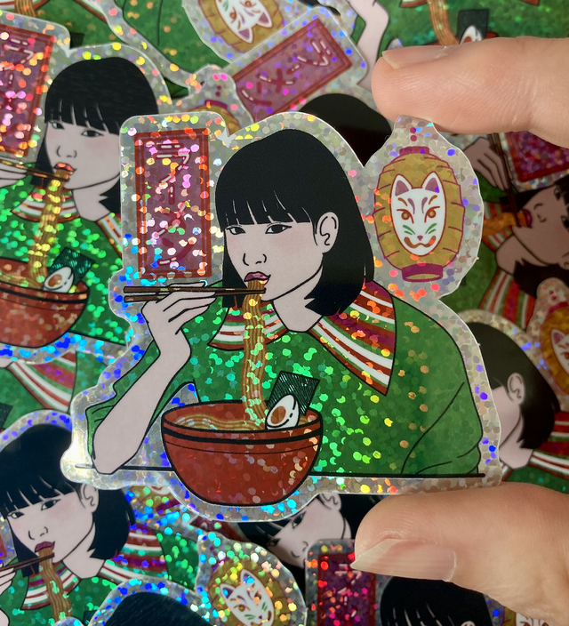 Sticker Ramen girl