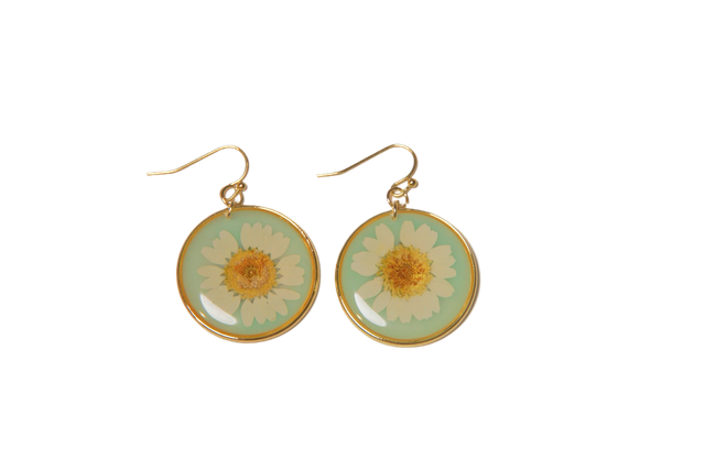 Daisy Hoop Earrings