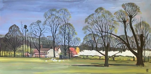 Londesborough Park Farm from Cricket Ground