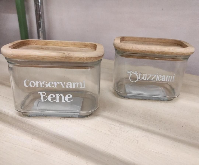 Barattolo ermetico in vetro 