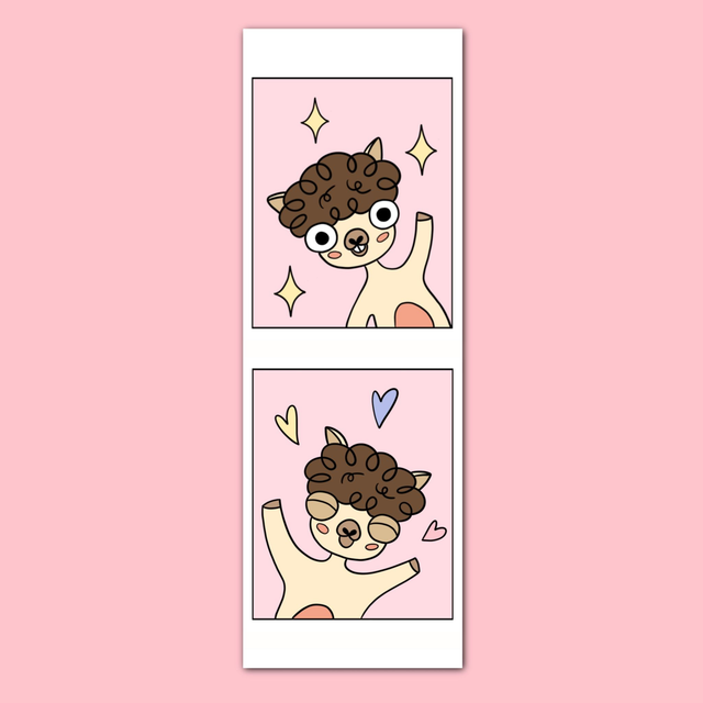 Marque-page Pamelama fait coucou