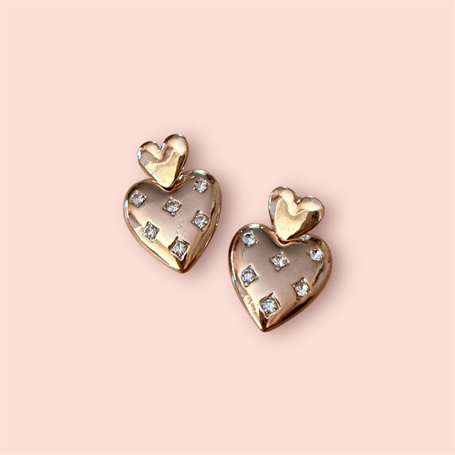 LS Shiny Heart Earrings