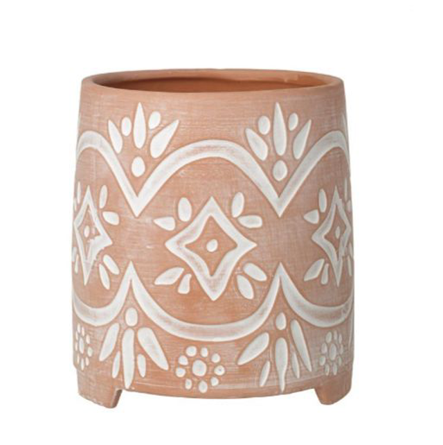 Pattern Terracotta Pot