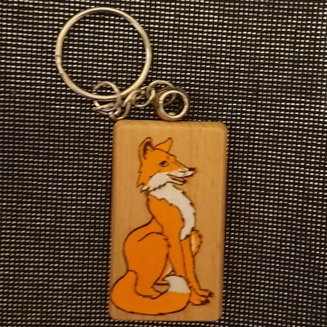 Porte-clef animal, renard