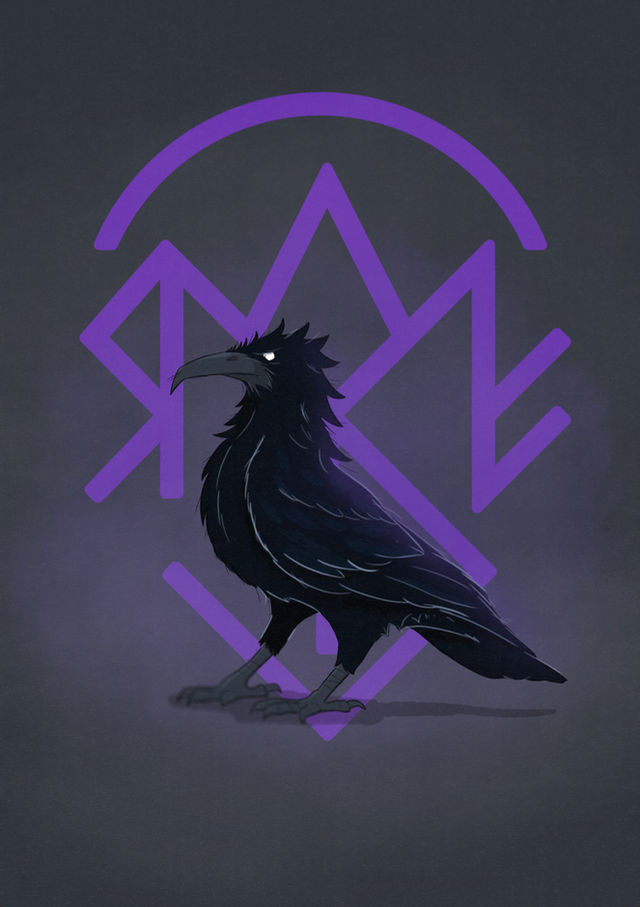 A4 PRINT, RAVEN &amp; RUNE