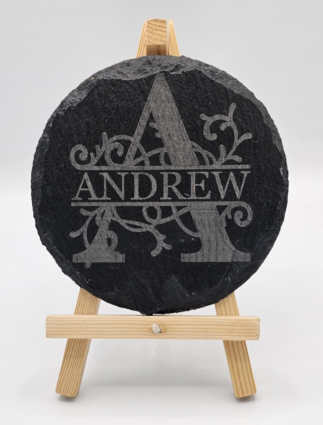 0008. Personalised Slate Coasters