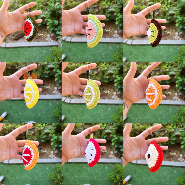 Porte clé fruits