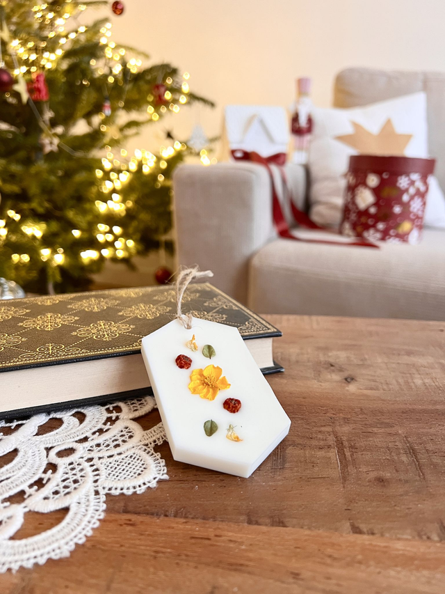 🎄 Suspension parfumée Feu de bois - 2 en 1