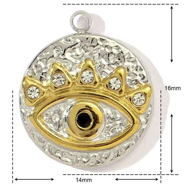 Charm bicolor occhio greco 