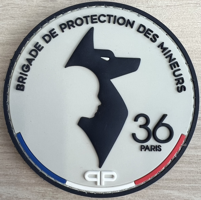 Écusson en PVC de la Brigade de Protection des Mineurs (1)