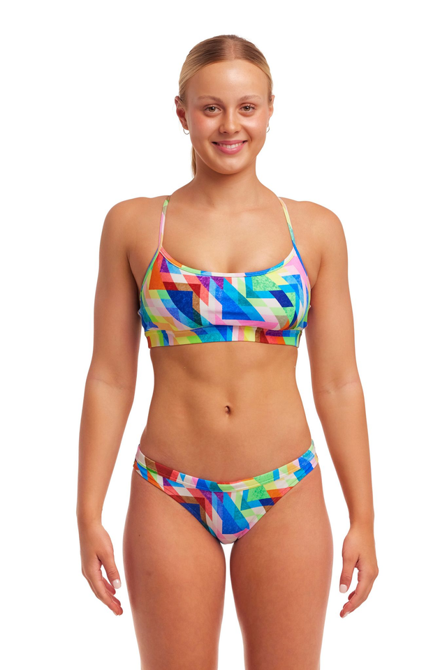 LADIES FUNKITA HAZY DAZE SWIM CROP TOP