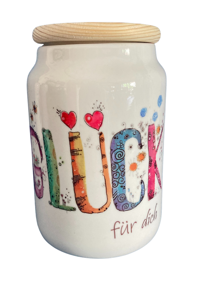 Keramikdose "Glück für dich"