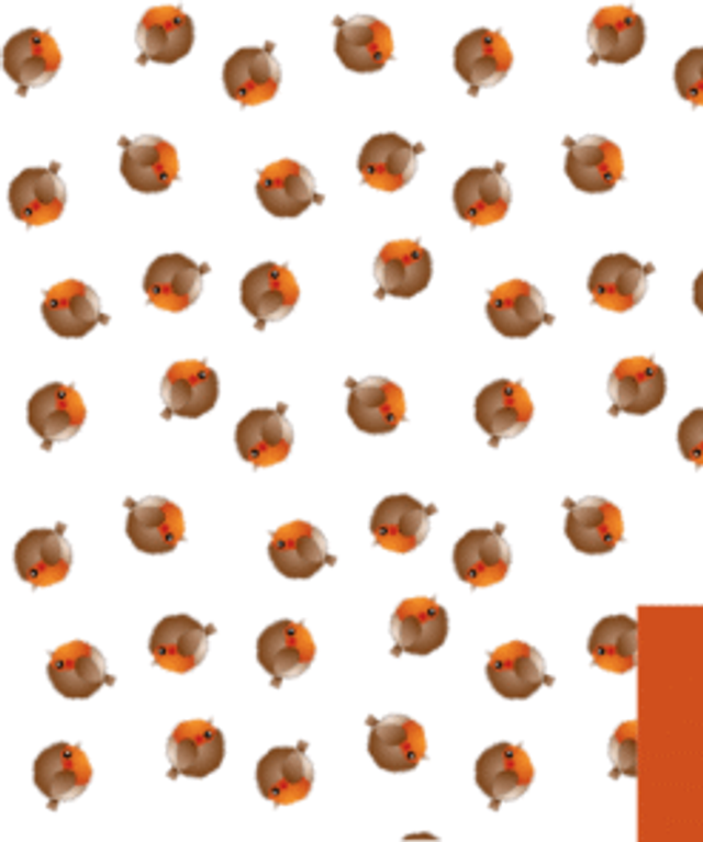 XGW02 Robins / Red Gift Wrap 