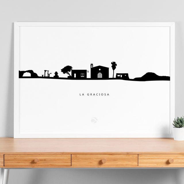 Lámina Skyline de La Graciosa