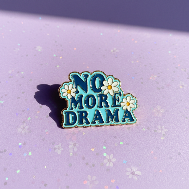 Pin's No More Drama fleurs