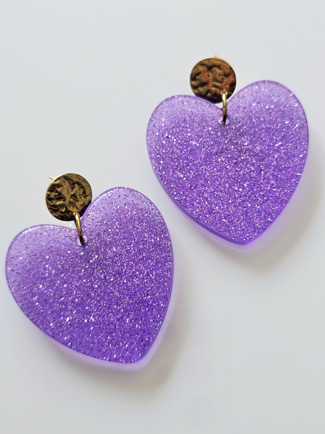 KISS'KISS mauve pailleté