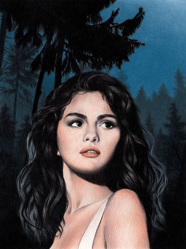 Selena in the woods