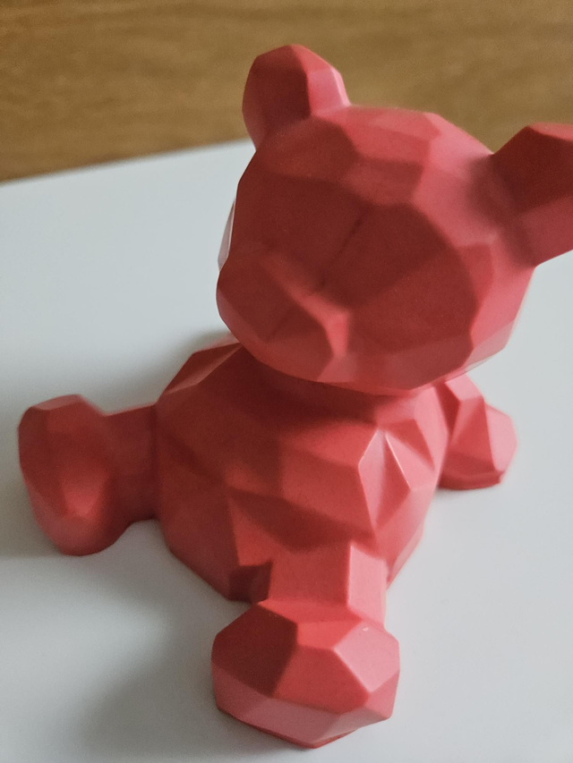 Support téléphone ours rouge