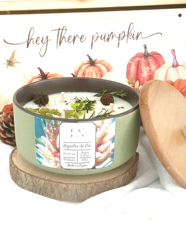 Bougie parfumée automne 