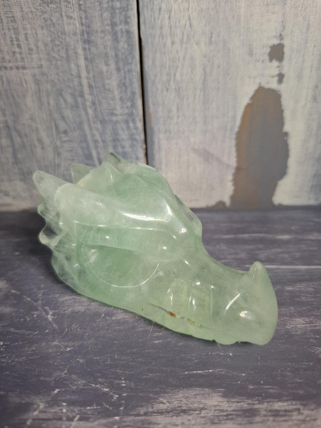 Green Fluorite Dragon Head 