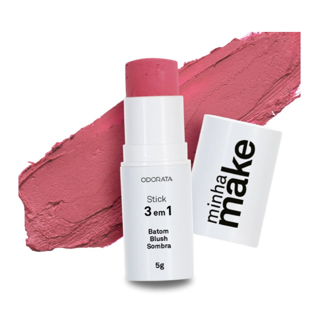 Stick 3 em 1 Malva 5 g Minha Make 5g