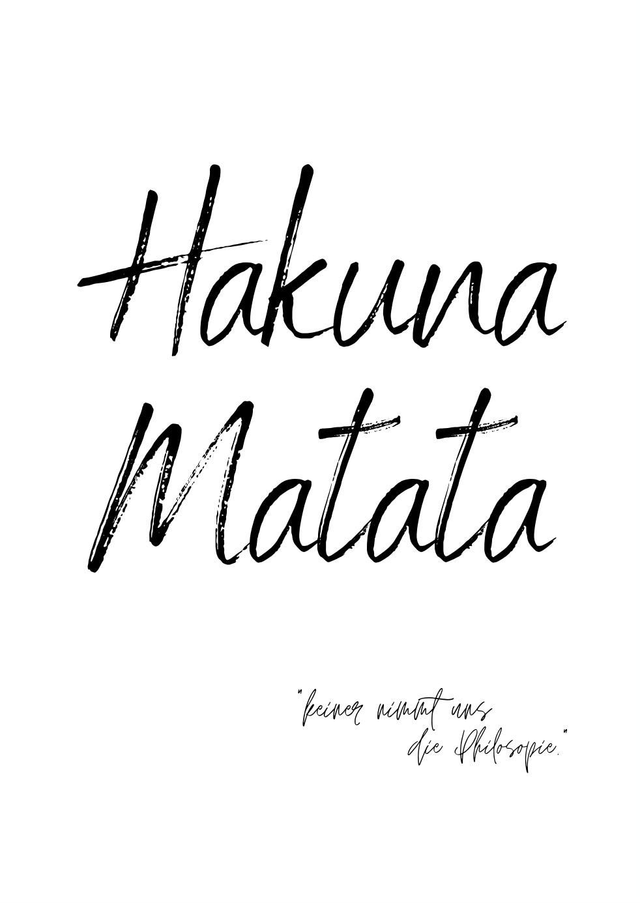 Hakuna Matata Poster