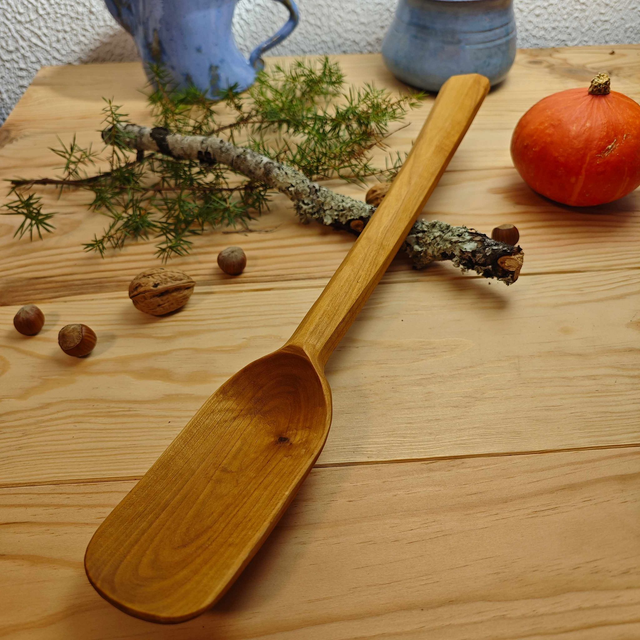 Cuillère à Aligot en merisier-C289