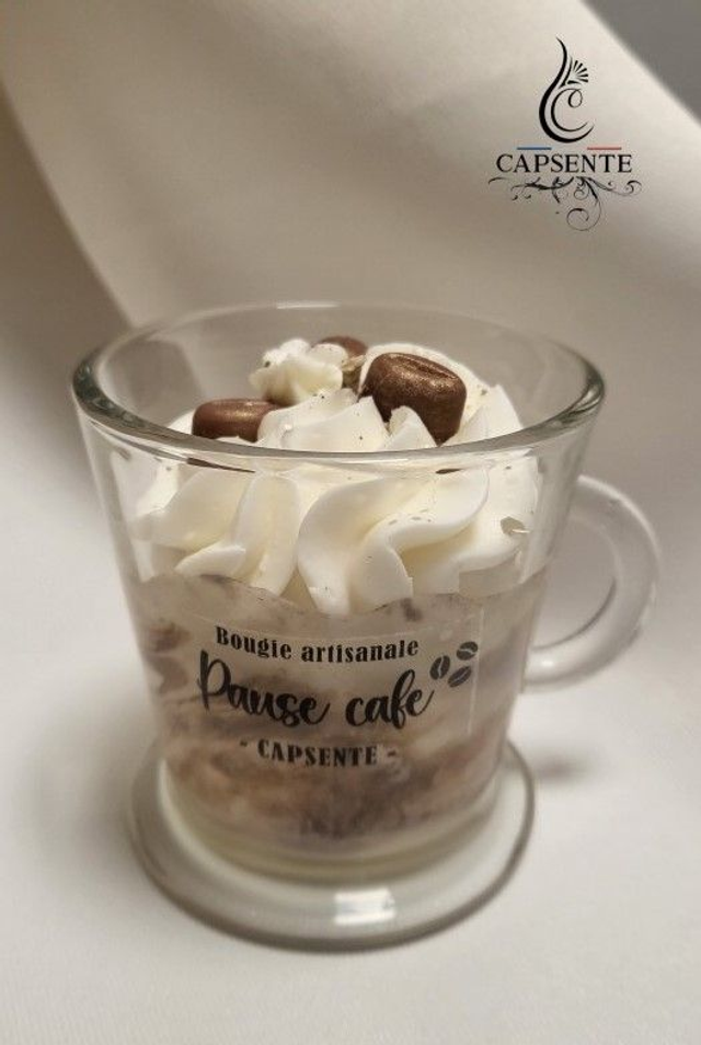 Bougie &quot;Pause Café&quot; Cappuccino