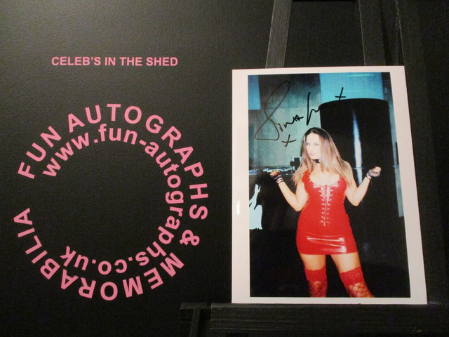 Tina Love Authentic Autographed 6x4.5 Our Facing Photograph (A)