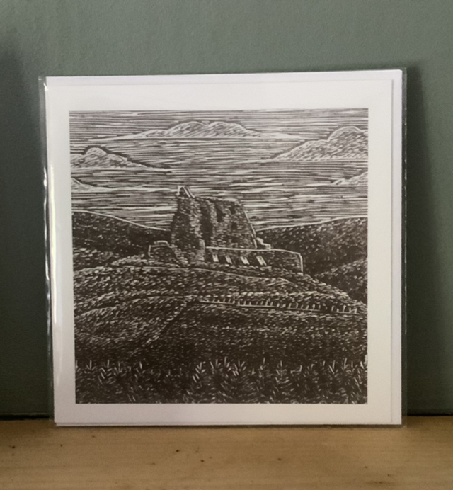 Auchindoun Castle greeting card