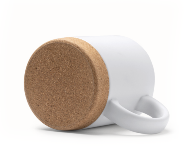 TAZZA CON BASE ESTRAIBILE IN SUGHERO