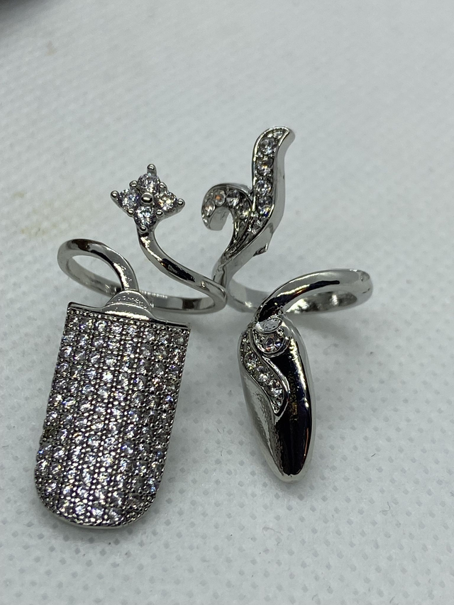 Crystal Nail rings