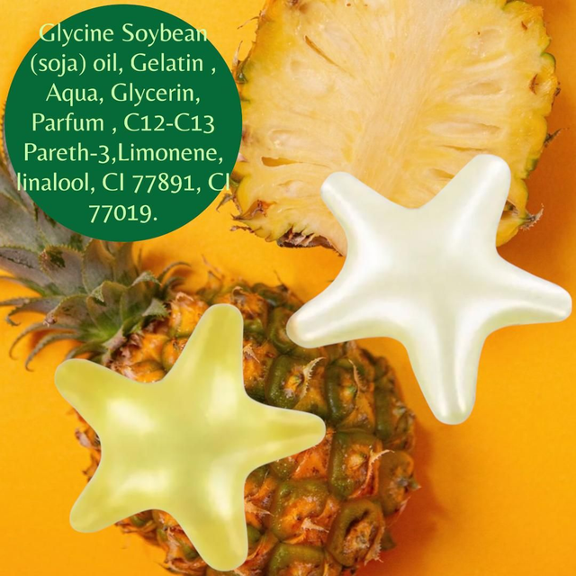 Perle de bain étoile senteur Ananas