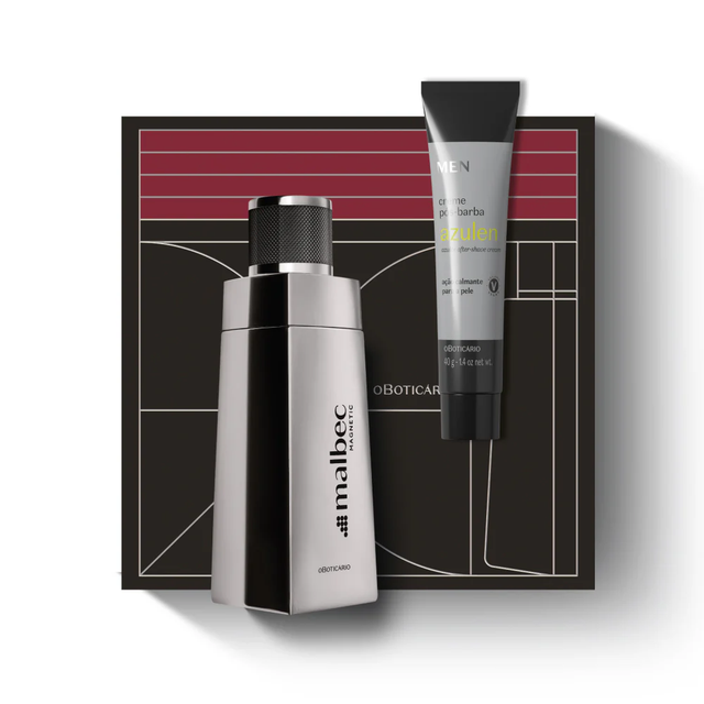 Coffret Malbec Magnetic - Malbec Magnetic Eau de Toilette, 100ml Creme Pós Barba MEN Azulen, 40g