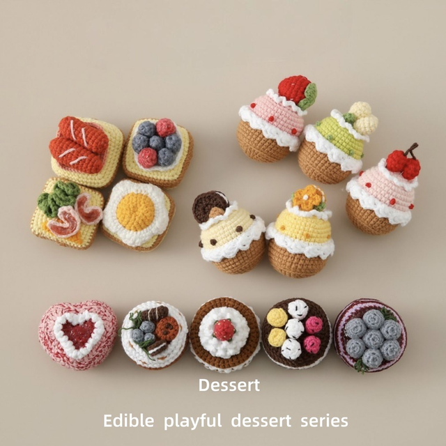 Crochet Dessert and Cup Cakes
