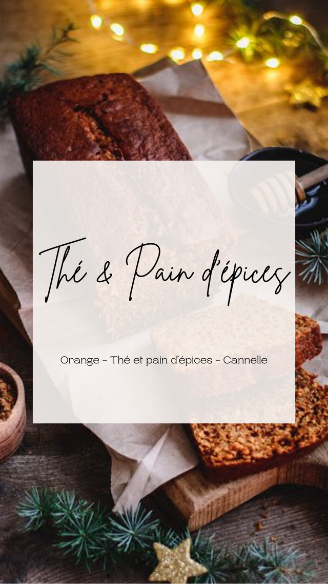 Bougie Parfumée Rechargeable - Thé &amp; pain d&#039;épices 245g - pot ton pierre