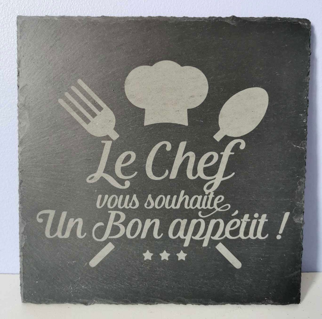 Dessous de table en ardoise