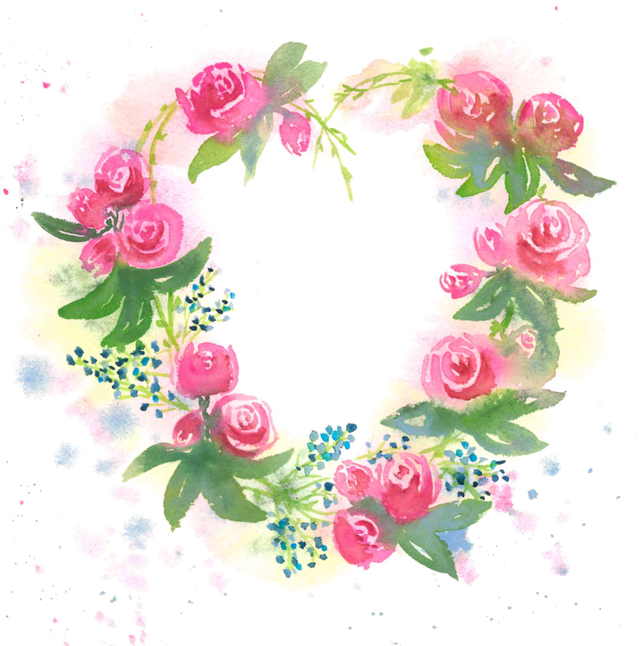 Aquarelle Coeur de douceur