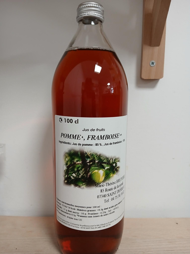 Jus de Pomme framboise 1l