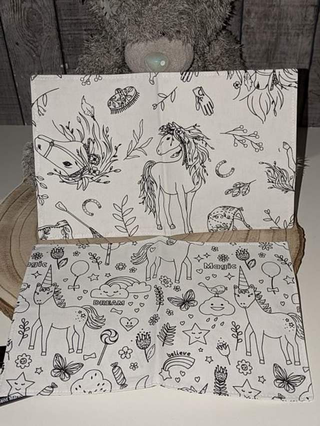 Livre coloriages lavables